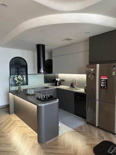 Kuchyň nebo kuchyňský kout v ubytování Bany's home2