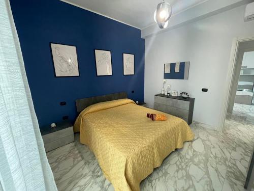 Ένα ή περισσότερα κρεβάτια σε δωμάτιο στο A casa di Ro