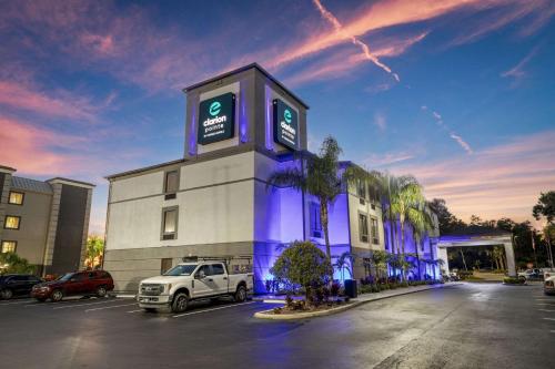 a building with a sign on the side of it at Clarion Pointe Lakeland I-4 in Lakeland
