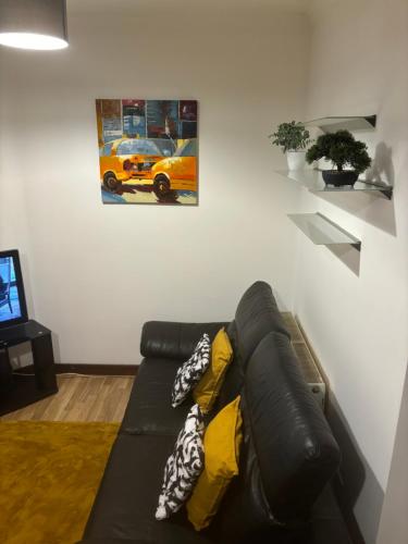 Posezení v ubytování The garden flat