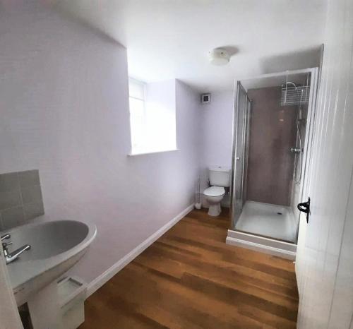 Koupelna v ubytování Old Dairy Cottage