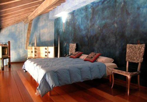 Кровать или кровати в номере Castello di Trisobbio