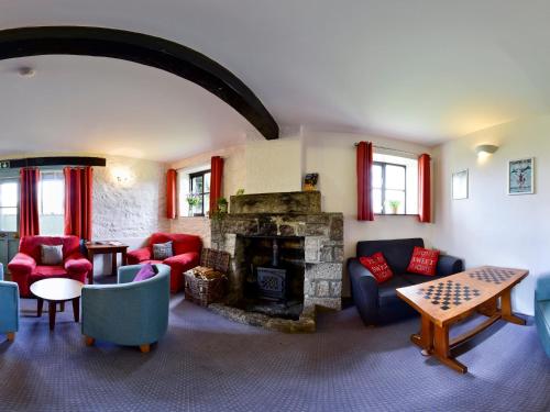 Posezení v ubytování YHA Dartmoor