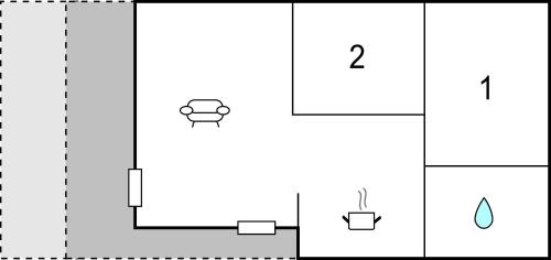 a schematic diagram of the reaction of two different liquids at Chalet 21 Am See in Süsel