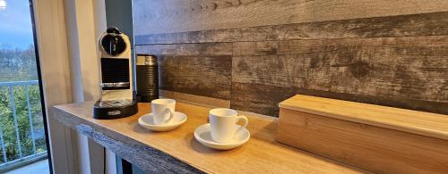 Kaffe- og tefaciliteter på Schicke Wohnung für 6 Personen im Vorderen Westen Kassel