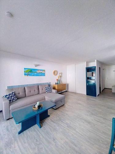 Χώρος καθιστικού στο V-Marin 03-Vieux Boucau Appartement 6 personnes dans résidence avec piscine au bord du lac marin