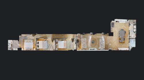 d'un plan de plancher d'un bâtiment dans l'établissement Bluestay 174 - Superb apartment in Paris, à Paris