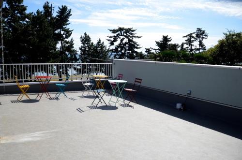 Un balcón o terraza de 高島畔舎