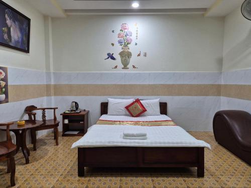 Katil atau katil-katil dalam bilik di Thanh Tâm Hotel