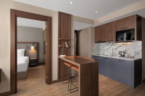 Kuchyň nebo kuchyňský kout v ubytování Residence Inn by Marriott Trabzon