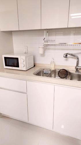 Kuchyň nebo kuchyňský kout v ubytování Sophia house
