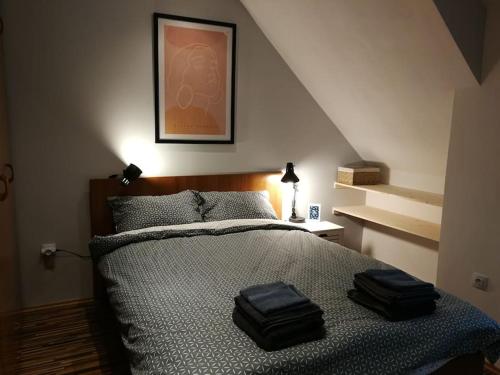 Postel nebo postele na pokoji v ubytování Cosy Escape in Plovdiv