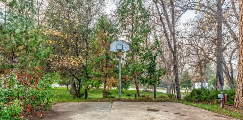 Jardín al aire libre en Log Cabin sleeps 20 with hot tub, EV Charger, firepit
