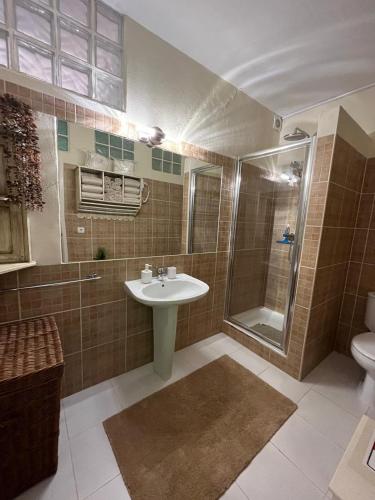 Bilik mandi di Appartement Berbigão