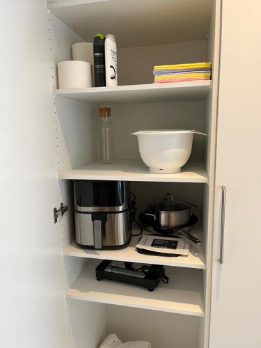 Η κουζίνα ή μικρή κουζίνα στο Billund mini hostel room 12- Meget tæt på LEGO HOUSE og centrum