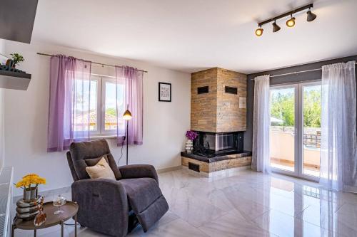 Posezení v ubytování MY DALMATIA - Luxury Villa Escape with private pool, game room and home gym