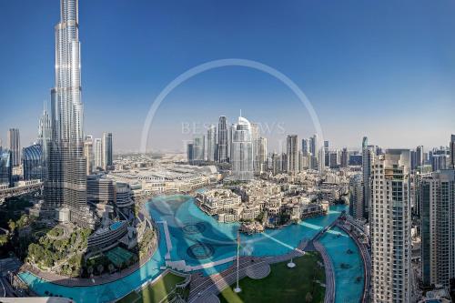 Udsigt til Dubai eller udsigt til byen taget fra lejligheden