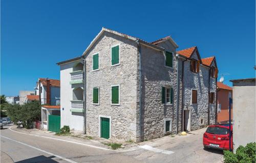 Bygningen som feriehuset ligger i