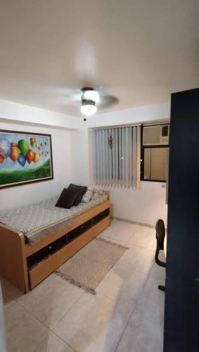 Кровать или кровати в номере Amplio y Hermoso Apartamento