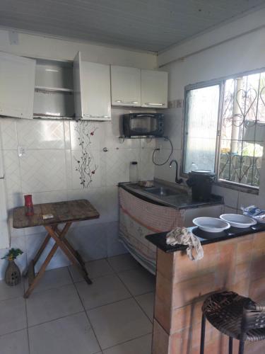 Kuchyň nebo kuchyňský kout v ubytování Pandora