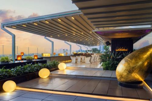 a rendering of the lobby of a hotel at The Ritz-Carlton, Bangalore in Bengaluru