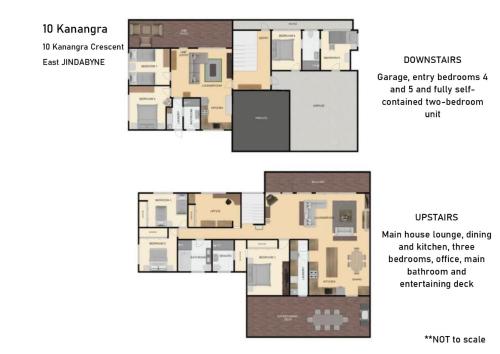 Půdorys ubytování 10 Kanangra Crescent - Entire