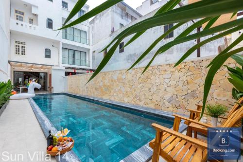Hồ bơi trong/gần Sun Villa 14 - Free Bida - Karaoke - Đi Bộ Ra Bãi Thùy Vân 200 Met