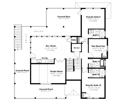 a floor plan of a house at Summer Salt 10 Bedroom Home at Hattie Creef Landing in Salvo