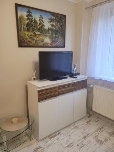 Μια τηλεόραση ή/και κέντρο ψυχαγωγίας στο Apartament Lipnicki 1 nr 16