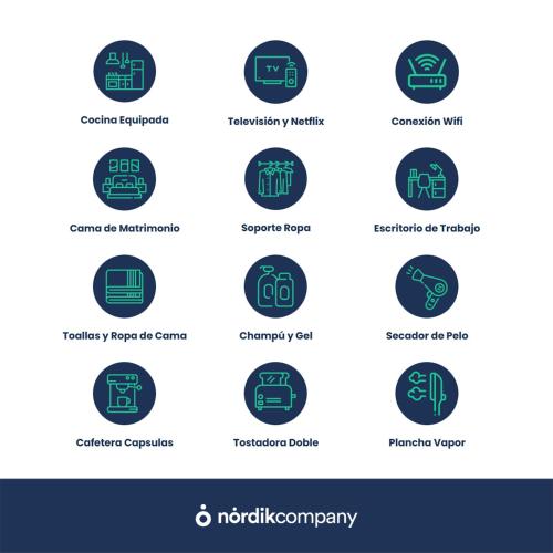 a set of icons of the different types of crypto currency at Nordik Apartments Village - Arroyo "Rovaniemi" in Benalmádena