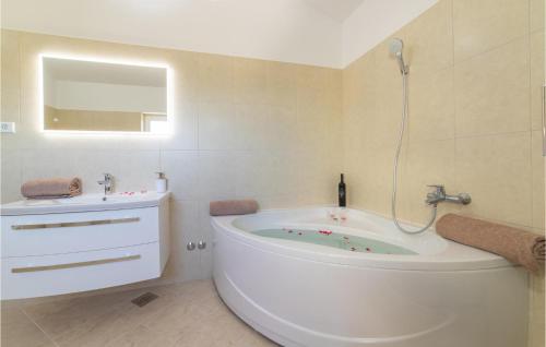 Bilik mandi di Stunning Home In Lovrec