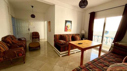 Posezení v ubytování Tamraght surf appartement