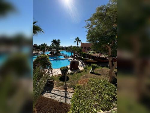 a view of a swimming pool at a resort at Cozy apartment in Delta Sharm in Sharm El Sheikh