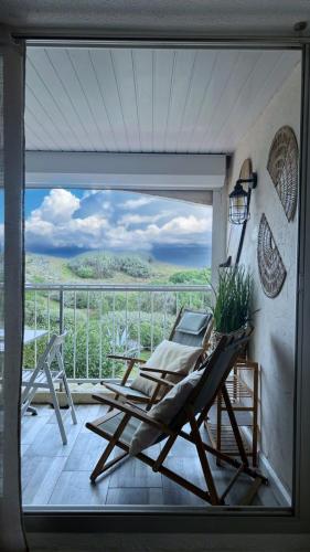 Belle vue mer, plage 90 m, parking, loggia, wifi.