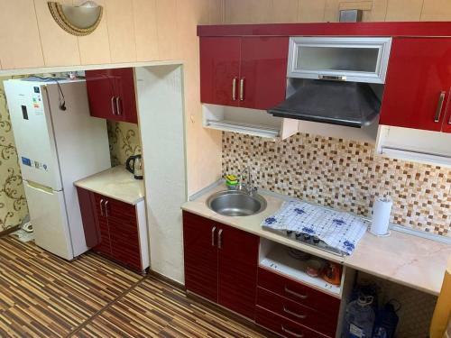 Kuchyň nebo kuchyňský kout v ubytování Samir