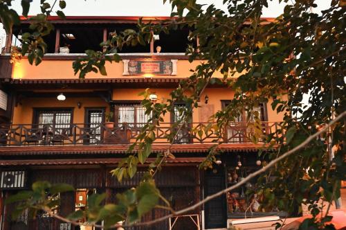 a building with balconies on the side of it at Saint Johns Hill Boutique Ephesus in Selcuk