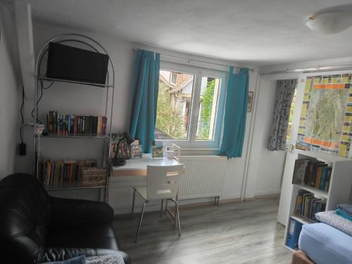 Posezení v ubytování Ferienwohnung TAL-ECK