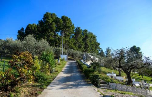 a path in a cemetery with trees and bushes at Amazing Apartment In Moscufo With Wifi in Moscufo