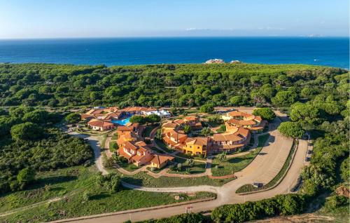 an aerial view of a home with the ocean at Vignola Baia Dei Mirti M3 in Vignola Mare
