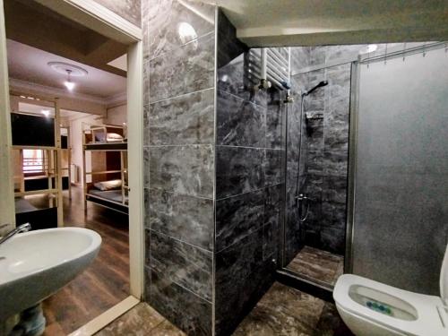 Koupelna v ubytování Taksim City ivy Hostel