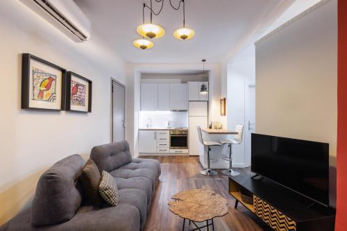 Χώρος καθιστικού στο couple-inn 2 Quality hot tab suite