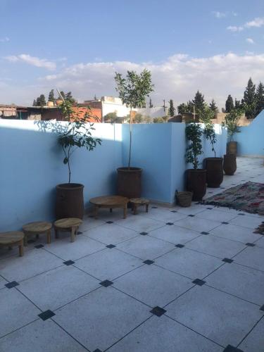 Un balcón o terraza de Riad Nomad House Marrakech