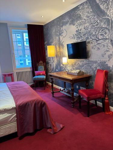 TV a/nebo společenská místnost v ubytování Boutique Hotel Classico Bremen