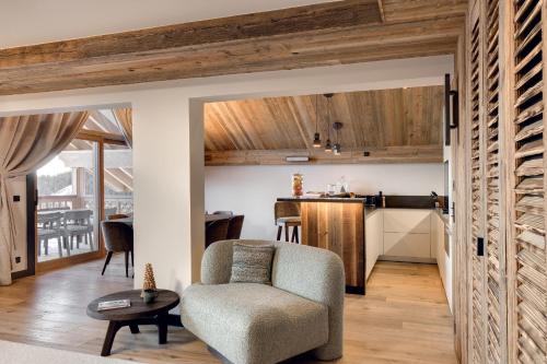 Χώρος καθιστικού στο Antarès NAOS 301 - luxury apartment ski inski out