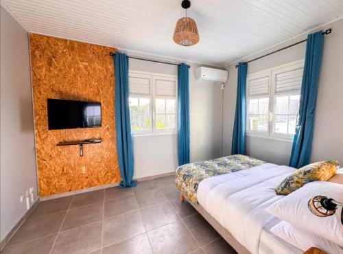 Postel nebo postele na pokoji v ubytování Villa Pool & Beach Martinique