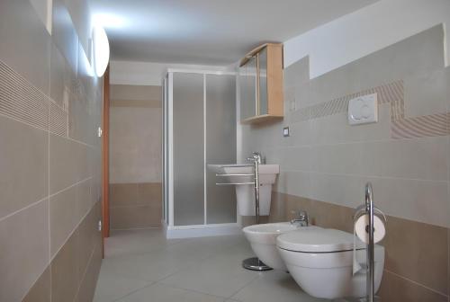 Koupelna v ubytování Eu ropa Hotel
