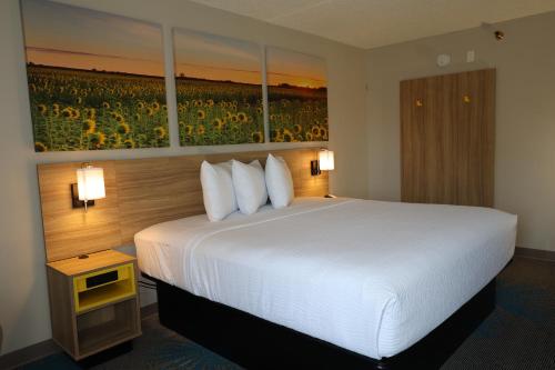 Days Inn by Wyndham Mandan Bismarck Areaにあるベッド