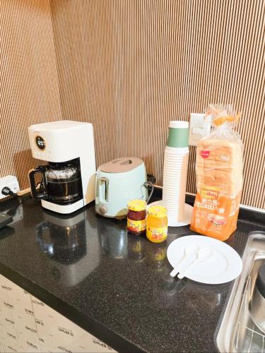 Køkken eller tekøkken på Romance Hotel