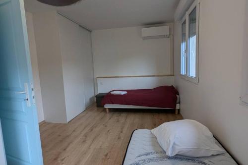 Postel nebo postele na pokoji v ubytování L'étang pour soi