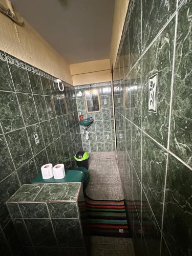 Koupelna v ubytování Hospedaje González